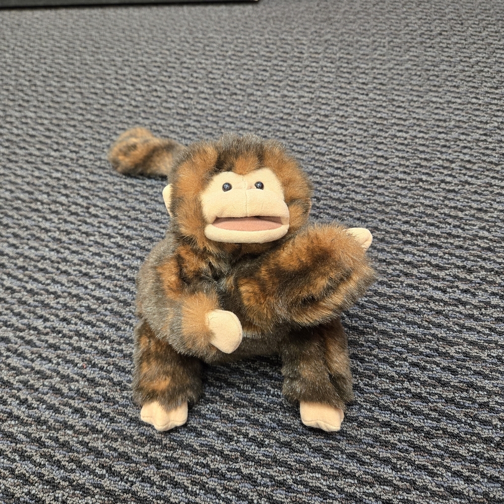 Folkmanis Folktails Realistic Monkey Plush Hand Puppet Full Body Primate Toy